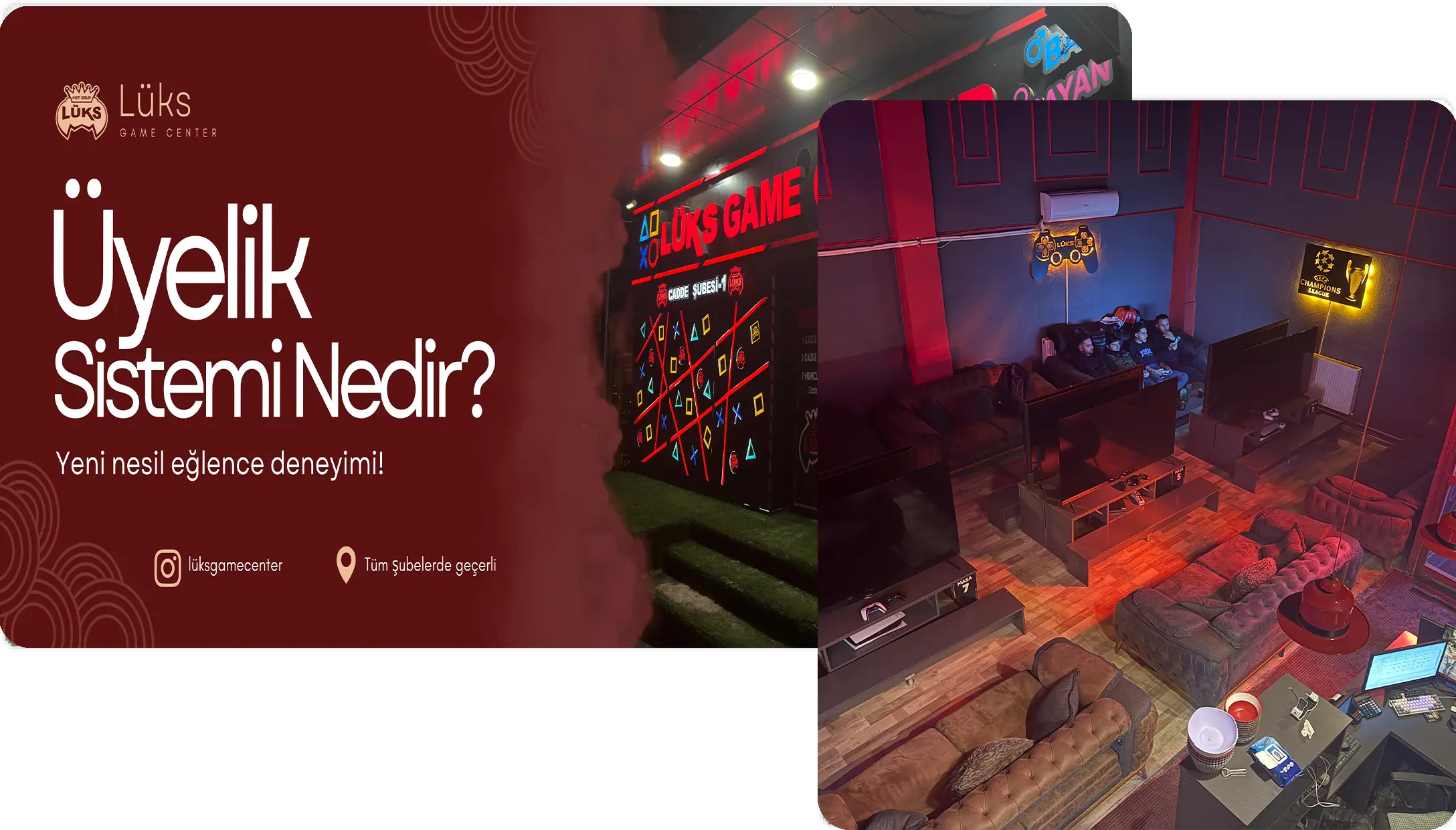 Lüks Game Center Üyelik Sistemi